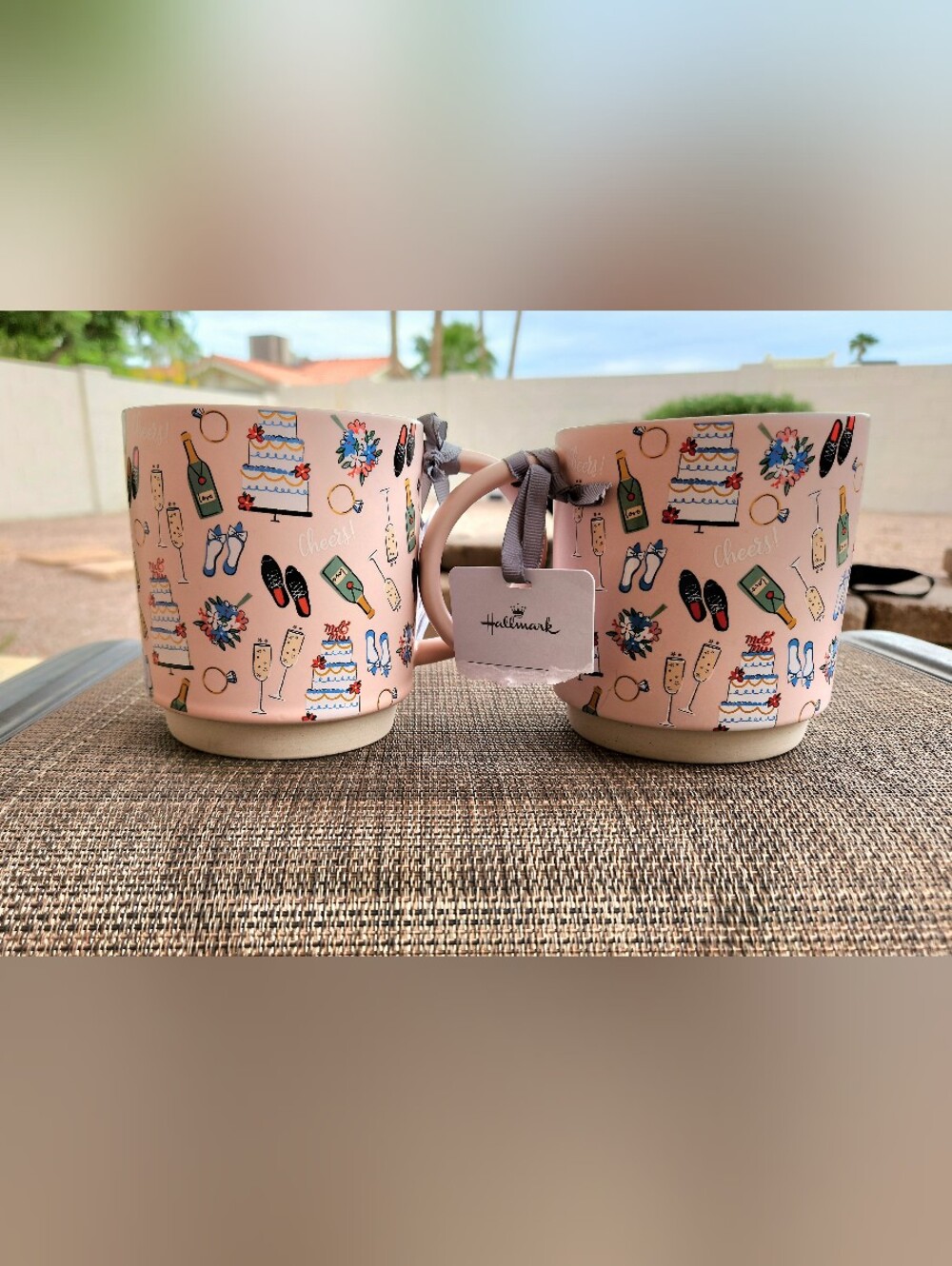Hallmark Pink Celebration Ceramic Mug Set